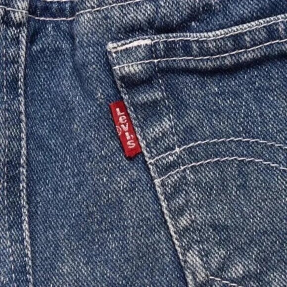 Little Levi's Blue Jean Shortalls Cotton Overalls 3T - Picture 4 of 5